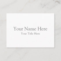 Create Your Own 3.5" x 2.5" White Business Cards