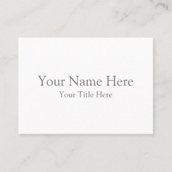 Create Your Own 3.5" X 2.5" White Business Cards by zazzle_templates at Zazzle
