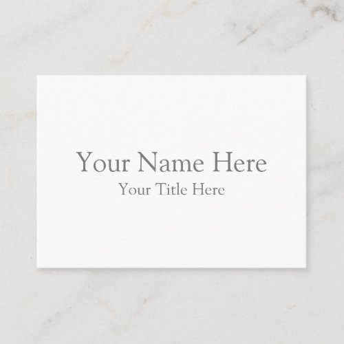 Create Your Own 35 x 25 White Business Cards