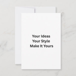 Create Your Own 3.5" x 5" Announcement Card