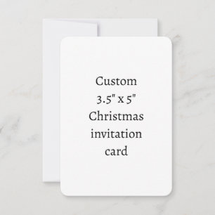 Create Your Own 3.5" x 5" Christmas Invitation