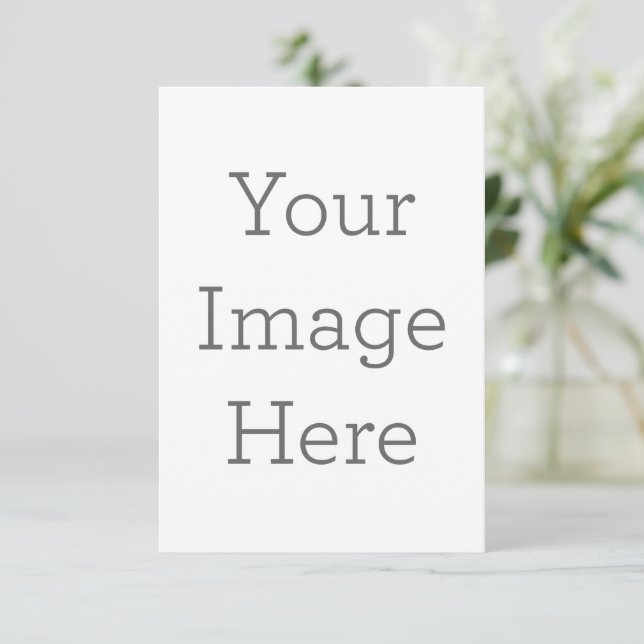 3.5" x 5" Flat Announcement Card (Standing Front)