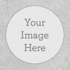 Create Your Own 3" Circle White Iron-On Patch