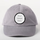 Create Your Own 3" Circle White Iron-On Patch