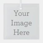 Create Your Own 3" Glass Square Ornament
