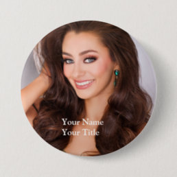 Create your own 3 inch fan pageant button! button