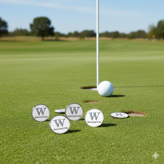 Create Your Own 3 Layered Monogram with First Name Golf Ball Marker (Creator Uploaded)