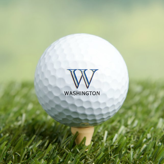 Create Your Own 3 Layered Monogram with First Name Golf Balls (Insitu Tee)
