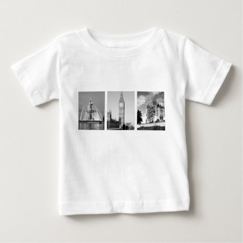 Create_Your_Own 3 Photo Collage Baby T_Shirt