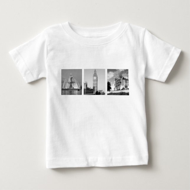 Create-Your-Own 3 Photo Collage Baby T-Shirt (Front)