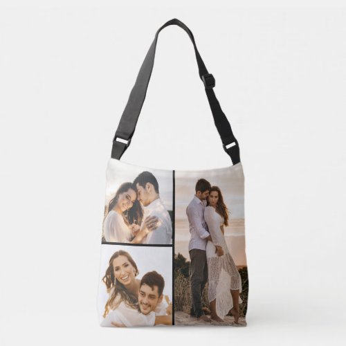 Create Your Own 3 Photo Collage Crossbody Bag