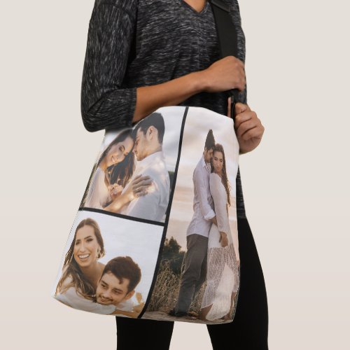 Create Your Own 3 Photo Collage Crossbody Bag