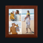 Create Your Own 3 Photo Collage Gift Box<br><div class="desc">Create your own 3 Photo Collage for Christmas, Birthdays, Weddings, Anniversaries, Graduations, Father's Day, Mother's Day or any other Special Occasion, with our easy-to-use design tool. Add your favorite photos of friends, family, vacations, hobbies and pets and you'll have a stunning, one-of-a-kind photo collage. Our custom photo collage is perfect...</div>