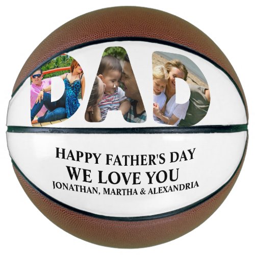 Create your own 3 photo collage Happy Fathers day Basketball