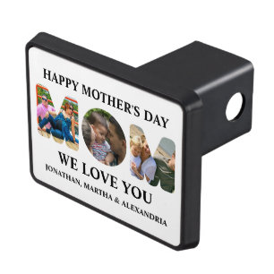 Create your own 3 photo collage Happy Mothers day Hitch Cover