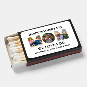Create your own 3 photo collage Happy Mothers day Matchboxes