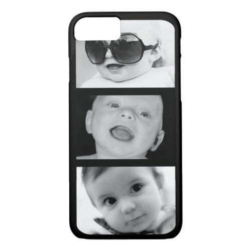 Create_Your_Own 3 Photo Collage iPhone 7 Case
