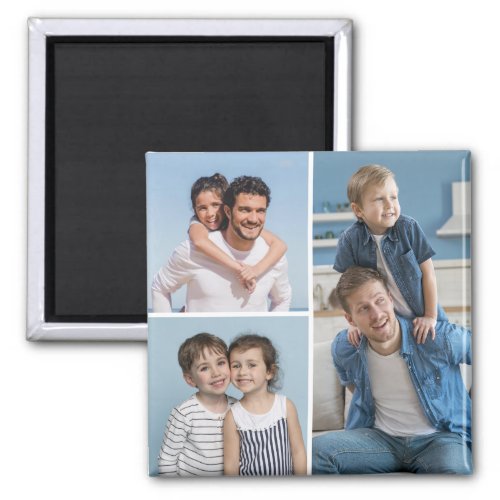 Create Your Own 3 Photo Collage Magnet