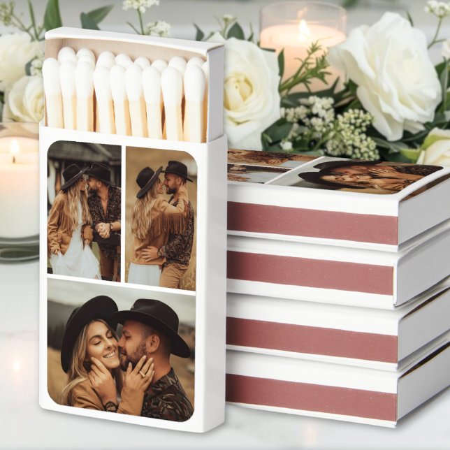 Create Your Own 3 Photo Collage Matchboxes (Create Your Own Photo Matchboxes)