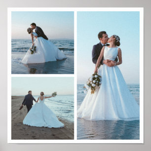 Create Your Own 3 Photo Collage  Poster