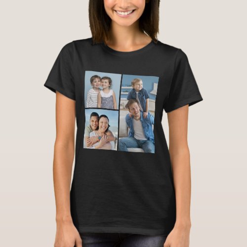 Create Your Own 3 Photo Collage T_Shirt