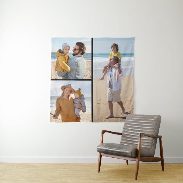 Create Your Own 3 Photo Collage  Tapestry (In Situ)
