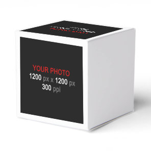 Create Your Own 3 Photo Custom Favor Box