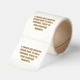 Create Your Own 3" Round Transparent Sticker Roll