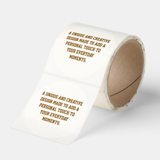 Create Your Own 3" Round Transparent Sticker Roll (Roll)