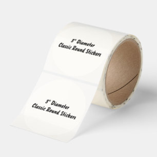 Create Your Own 3" Round Transparent Sticker Roll