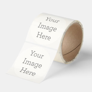 Create Your Own 3" Round Transparent Sticker Roll