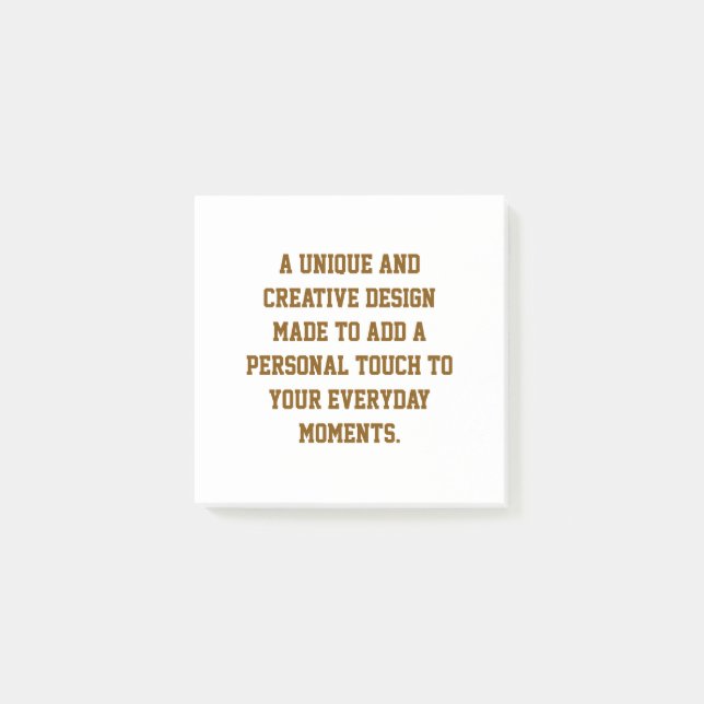 Create Your Own 3"x3" Post-it® Notes (Front)