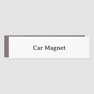 Create Your Own 3" X 11" Traditional Bumper Car Magnet