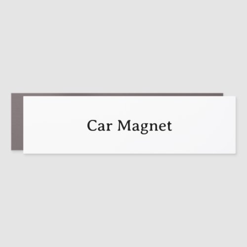 Create Your Own 3" X 11" Traditional Bumper Car Magnet
