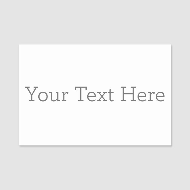 3" X 2" Rectangle Classic Name Tag, Traditional Pin Back (Front)