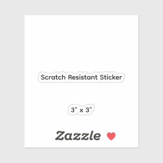Create Your Own 3" x 3" Scratch Resistant Sticker (Sheet)