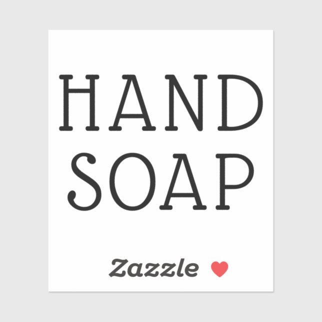 Create Your Own 3X3 Hand Soap Label (Sheet)