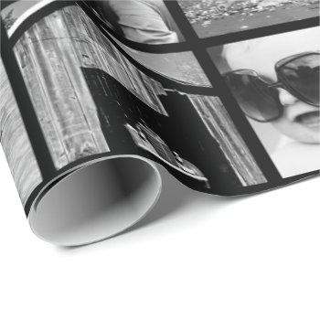Create-your-own 42-photo Collage Gift Wrap by StyledbySeb at Zazzle