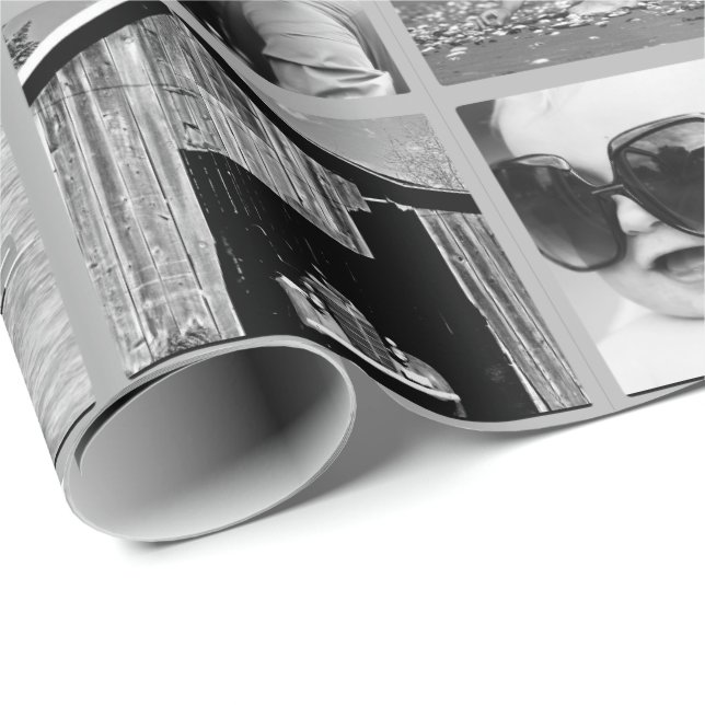 Create-Your-Own 42-Photo Collage Gift Wrap (Roll Corner)