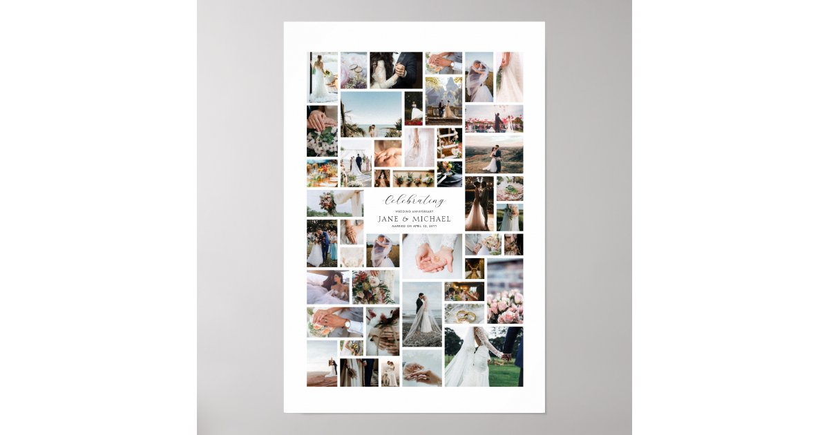 Create Your Own 46 Photo Collage Poster | Zazzle