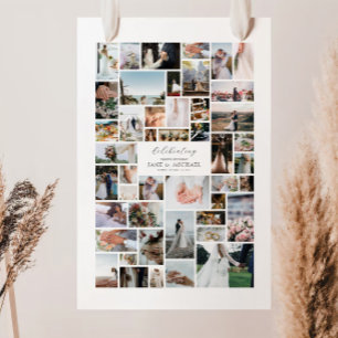 Create Your Own 46 Photo Collage Poster