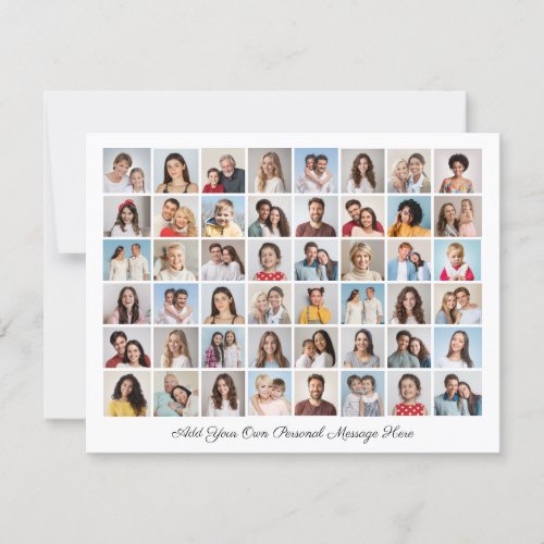 Create Your Own 48 Photo Collage Add Greeting Card