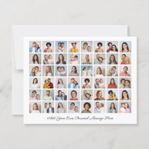 Create Your Own 48 Photo Collage Add Greeting Card