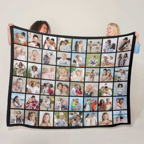 Create Your Own 48 Photo Collage  Fleece Blanket
