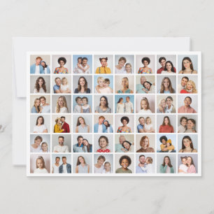 Create Your Own 48 Photo Collage Greeting Card