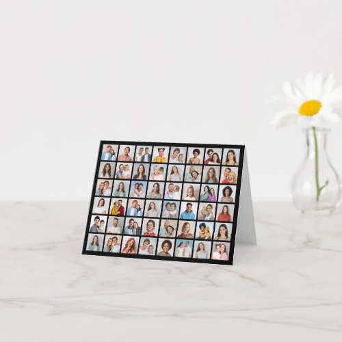 Create Your Own 48 Photo Collage Greeting Card