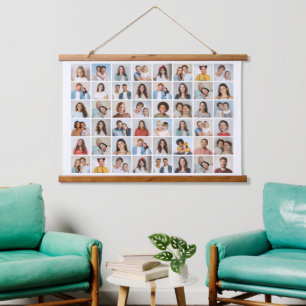 Create Your Own 48 Photo Collage Hanging Tapestry