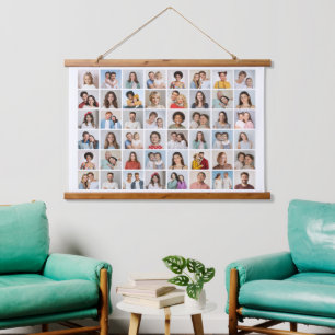 Create Your Own 48 Photo Collage Hanging Tapestry