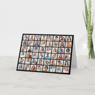 Create Your Own 48 Photo Collage Note Card