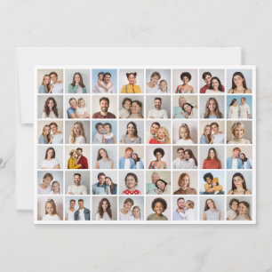 Create Your Own 48 Photo Collage Note Card